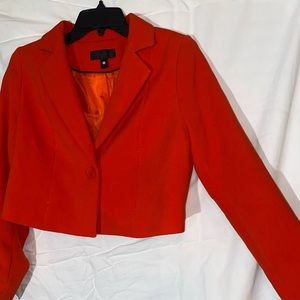 WORTHINGTON Cropped Orange Blazer